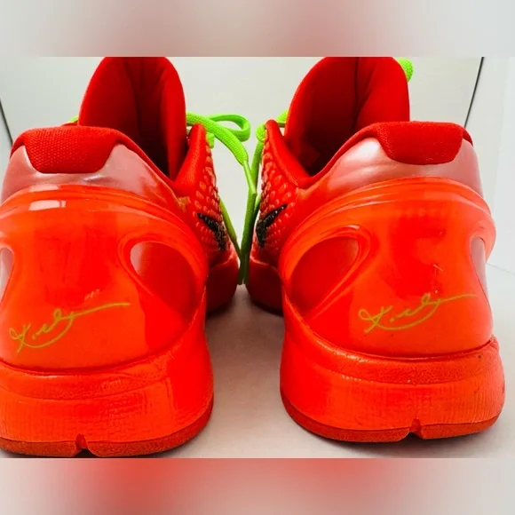 Nike Kobe Protro reverse grinch Red and Neon Green Sneakers men’s size 6.5